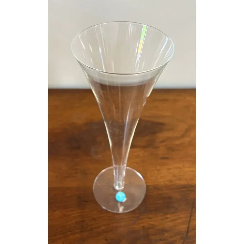 Tiffany & Co Trumpet Crystal Hollow Stem Champagne Flute 9.25